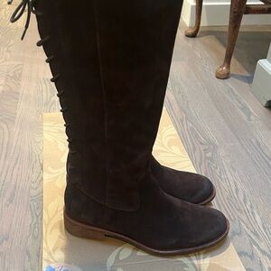 Sofft Dark Brown Lace-Up Boots